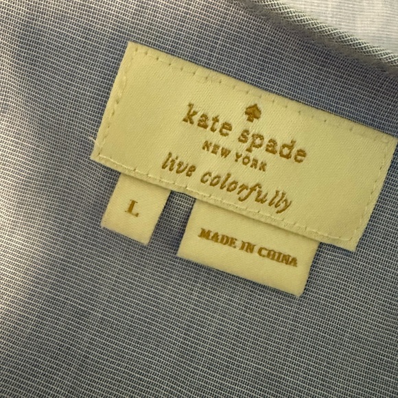 Kate Spade Light Blue Ruffle Blouse - Picture 4 of 4